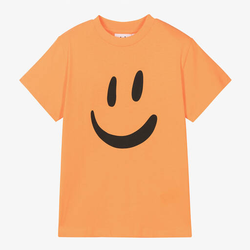 Molo-Teen Orange Organic Cotton T-Shirt  | Childrensalon