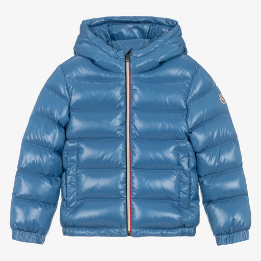 Moncler Enfant-Boys Blue Aubert Down Puffer Jacket | Childrensalon