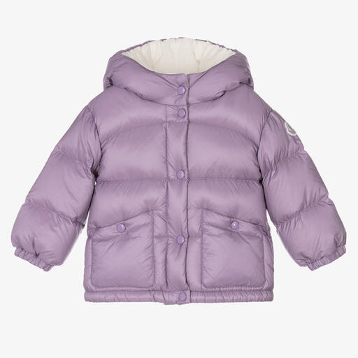 Moncler Enfant-Girls Lilac Down Padded Jacket | Childrensalon