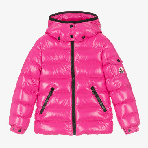 Moncler Enfant-Girls Pink Bady Down Padded Puffer Jacket | Childrensalon