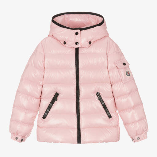 Moncler Enfant-Girls Pink Bady Down Padded Puffer Jacket | Childrensalon
