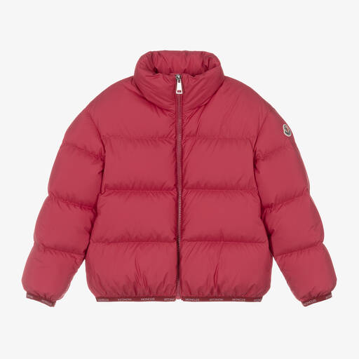 Moncler Enfant-Girls Red Abbadia Puffer Jacket | Childrensalon