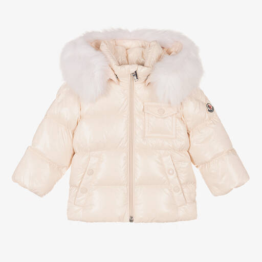 Moncler Enfant-Розовая пуховая куртка K2F | Childrensalon