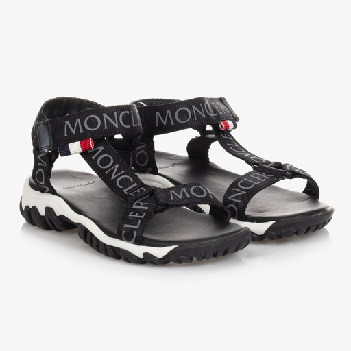 Moncler Enfant-Teen Black Sandals | Childrensalon