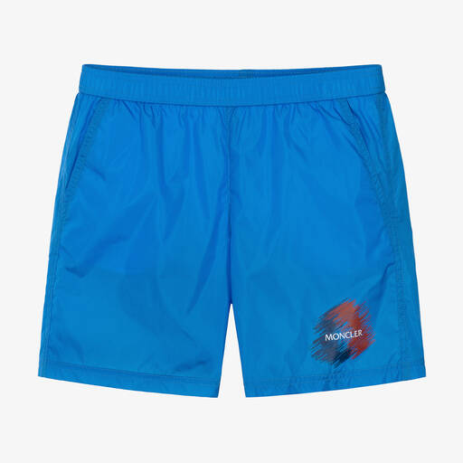 Moncler Enfant-Teen Boys Blue Swim Shorts | Childrensalon