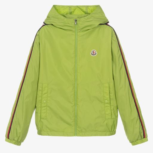 Moncler Enfant-Зеленая куртка для мальчиков-подростков | Childrensalon