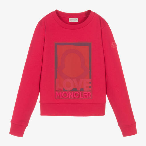 Moncler Enfant-Розовый хлопковый свитшот | Childrensalon