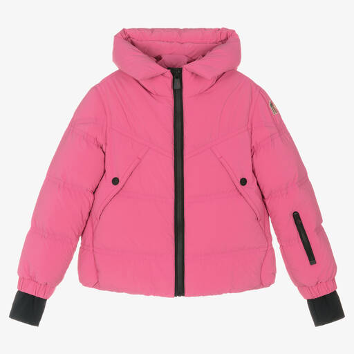 Moncler Enfant-Teen Girls Pink Down Padded Jacket | Childrensalon