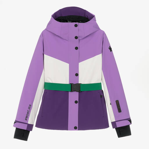 Moncler Enfant-Teen Girls Purple Corserey Ski Jacket | Childrensalon