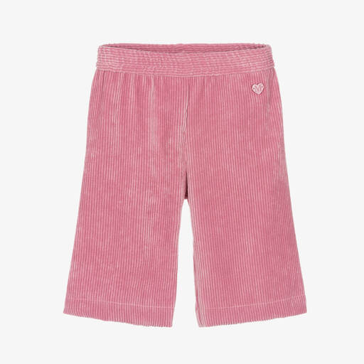 Monnalisa-Girls Pink Corduroy Trousers | Childrensalon