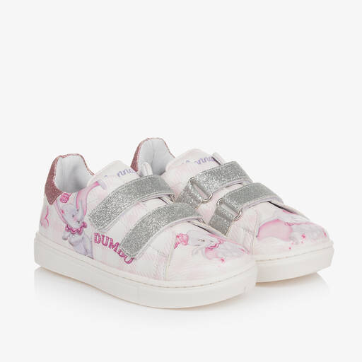 Monnalisa-Розовые кроссовки Disney на липучке для девочек | Childrensalon