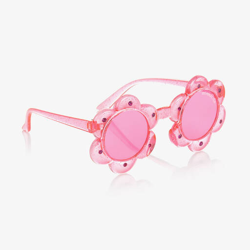 Monnalisa-Girls Pink Flower Sunglasses  | Childrensalon