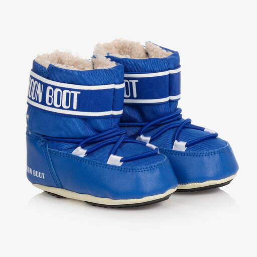 Moon Boot-Blue & White Baby Moon Boots | Childrensalon