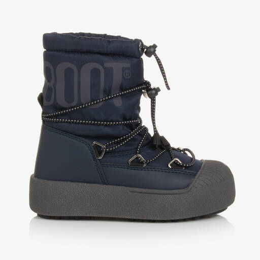 Moon Boot-Синие зимние ботинки на шнуровке | Childrensalon