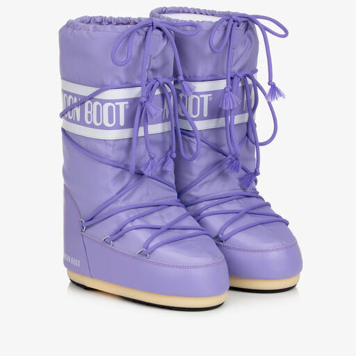 Moon Boot-Purple Icon Nylon Snow Boots | Childrensalon