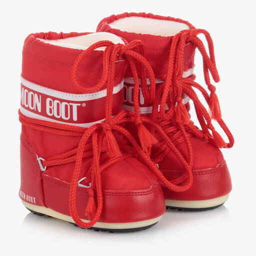 Moon Boot-Red Mini Moon Boots | Childrensalon