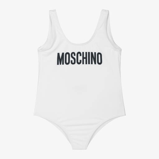 Moschino Kid-Teen-Girls White Swimsuit | Childrensalon