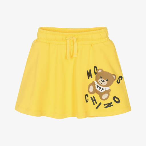 Moschino Kid-Teen-Jupe jaune en coton fille | Childrensalon