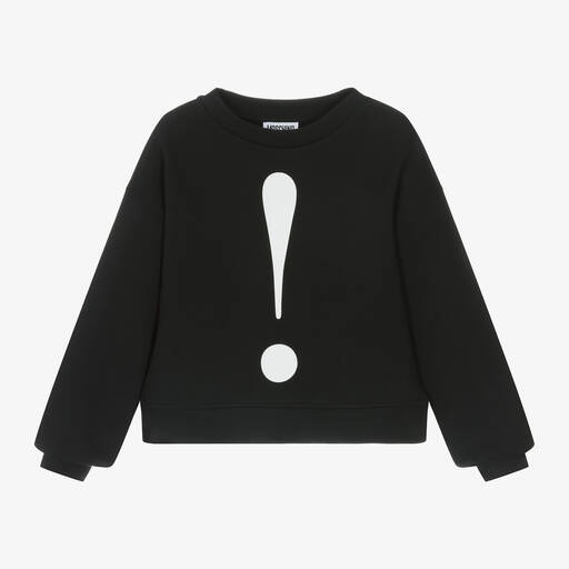 Moschino Kid-Teen-Teen Girls Black Cotton Sweatshirt | Childrensalon