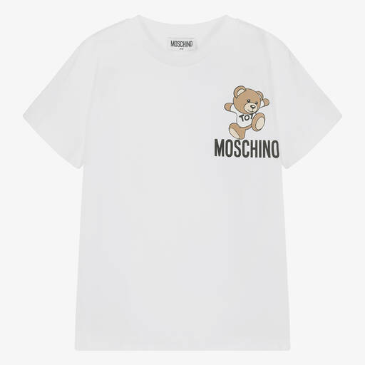 Moschino Kid-Teen-تيشيرت قطن لون أبيض  | Childrensalon