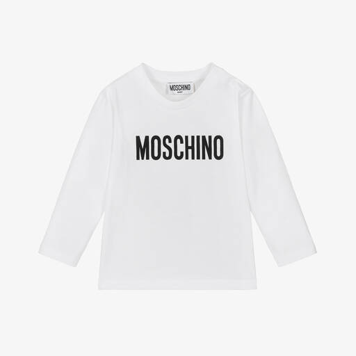 Moschino Baby-White Cotton Top | Childrensalon