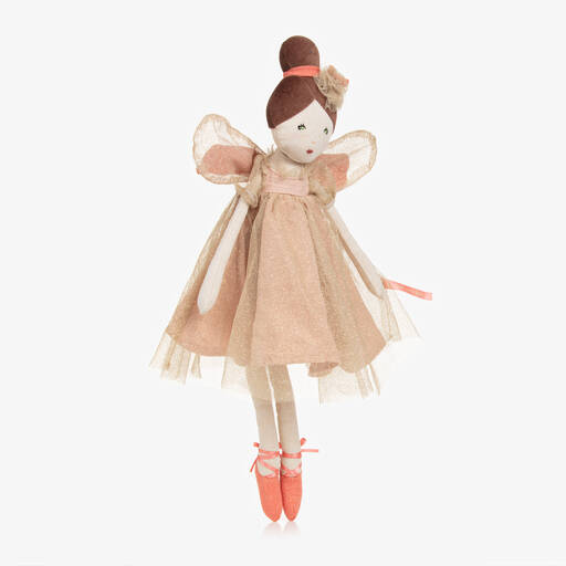Moulin Roty-Pink & Gold Tulle Fairy Doll (45cm) | Childrensalon