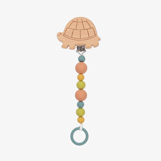Moulin Roty-Tortoise Dummy Clip (22cm) | Childrensalon