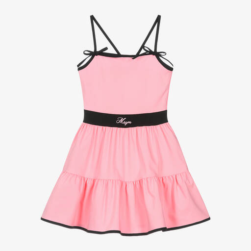 MSGM-Girls Pink Cotton Dress | Childrensalon
