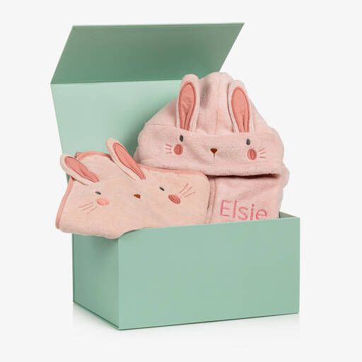 My 1st Years-Розовый персонализированный набор Кролик | Childrensalon