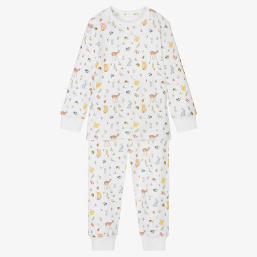 My Little Pie-Girls Ivory Supima Cotton Woodland Pyjamas | Childrensalon