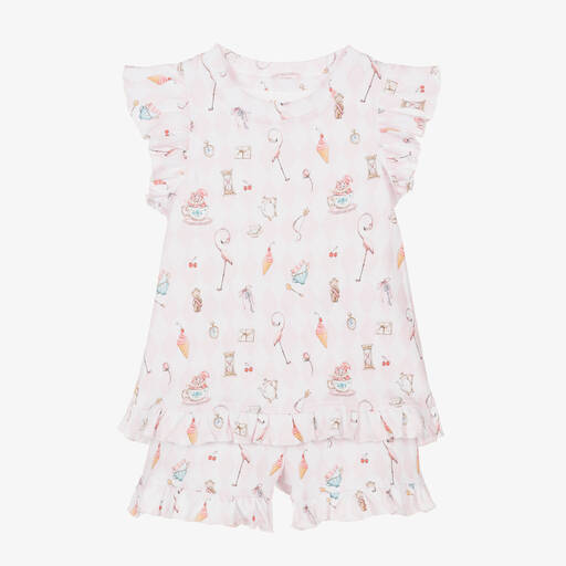 My Little Pie-Girls Pink Cotton Pink Diamond Pyjamas | Childrensalon