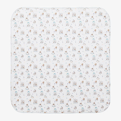 My Little Pie-Бело-голубое одеяло из хлопка супима с подарками (81см) | Childrensalon