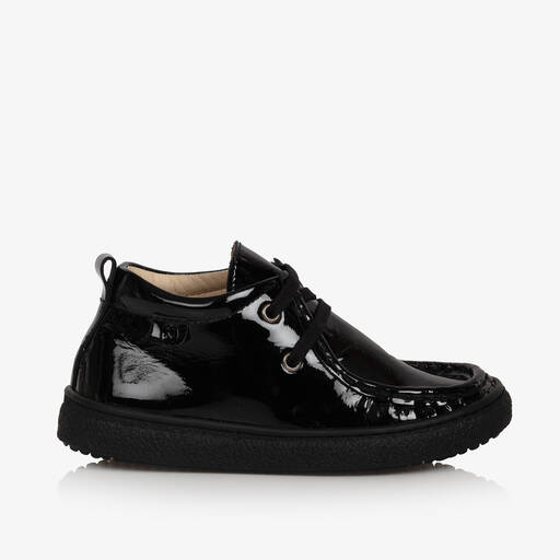 Naturino-Черные кожаные ботинки на шнуровке для мальчиков | Childrensalon
