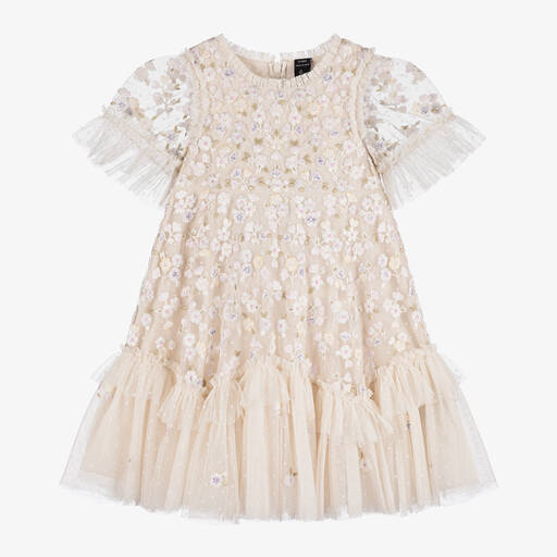 Needle & Thread-Girls Ivory Tulle Primrose Dress | Childrensalon