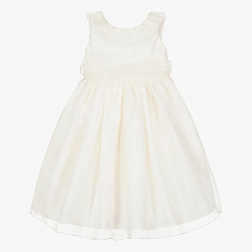 Nicki Macfarlane-Кремовое платье из шелковой органзы для девочек | Childrensalon