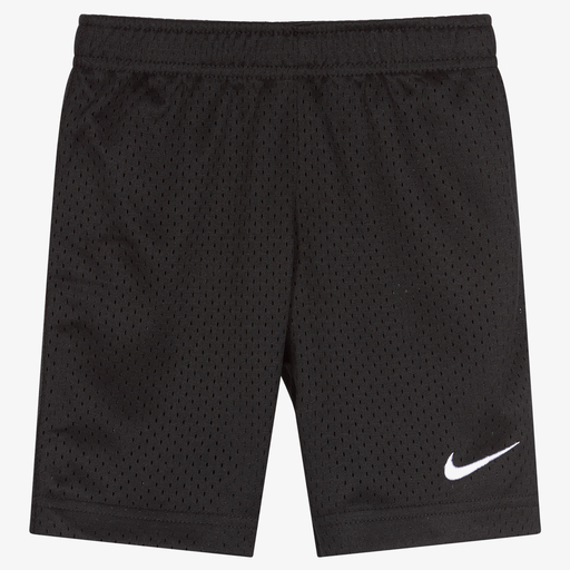 Nike-Short de sport noir Garçon | Childrensalon