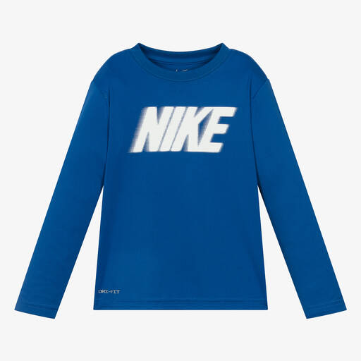 Nike-توب رياضي جيرسي لون أزرق للأولاد | Childrensalon