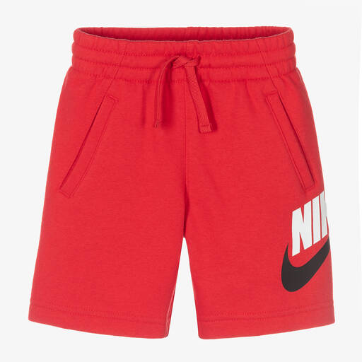 Nike-Boys Red Jersey Shorts | Childrensalon