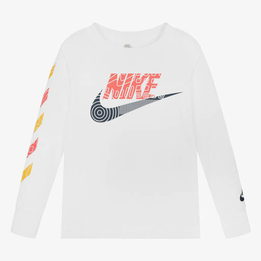 Nike-Белый хлопковый топ для мальчиков | Childrensalon