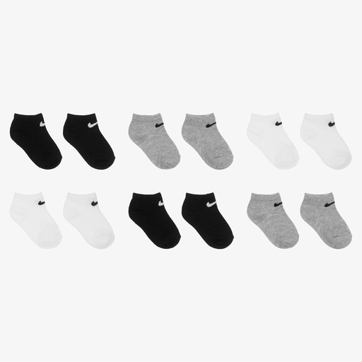 Nike-Chaussettes sport grises (x6) | Childrensalon