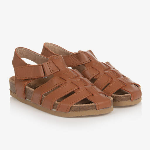 Old Soles-Boys Brown Leather Sandals | Childrensalon