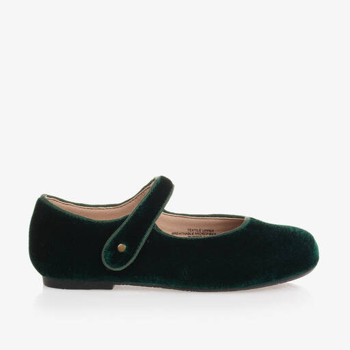 Old Soles-حذاء مخمل لون أخضر للبنات | Childrensalon