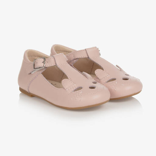Old Soles-Girls Pink Leather Bar Shoes | Childrensalon