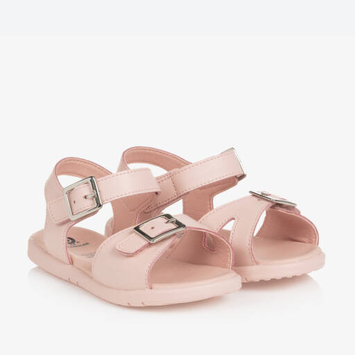 Old Soles-Girls Pink Leather Sandals | Childrensalon