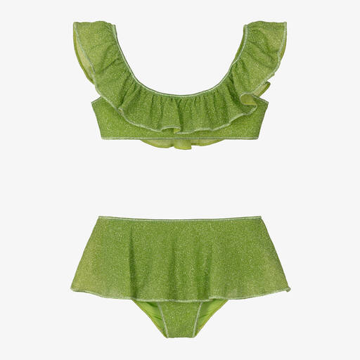 Oséree-Maillot de bain deux pièces vert scintillant pour fille | Childrensalon