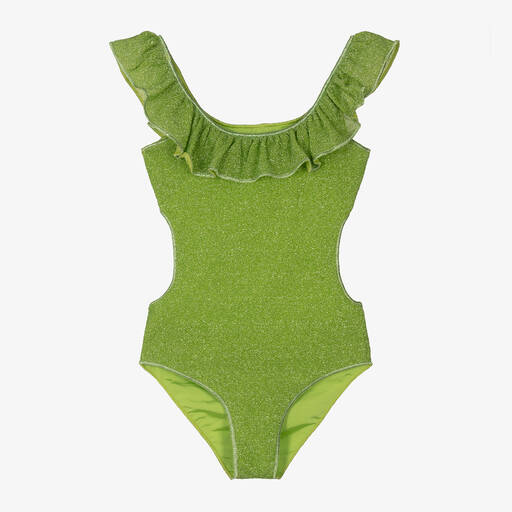 Oséree-Girls Green Lumière Swimsuit | Childrensalon