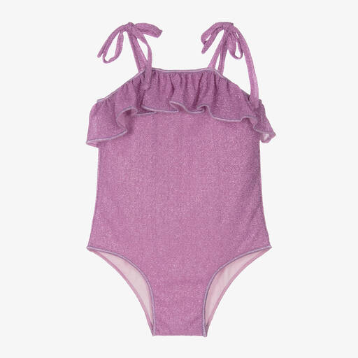 Oséree-Girls Purple Lumière Swimsuit | Childrensalon