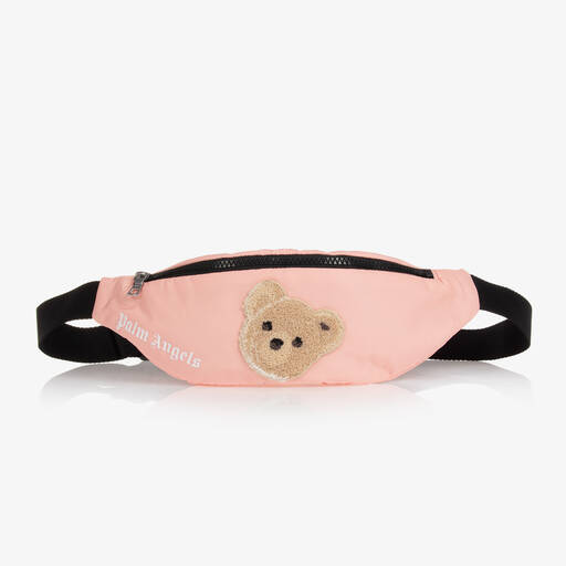 Palm Angels-Pink Logo Bear Belt Bag (32cm) | Childrensalon