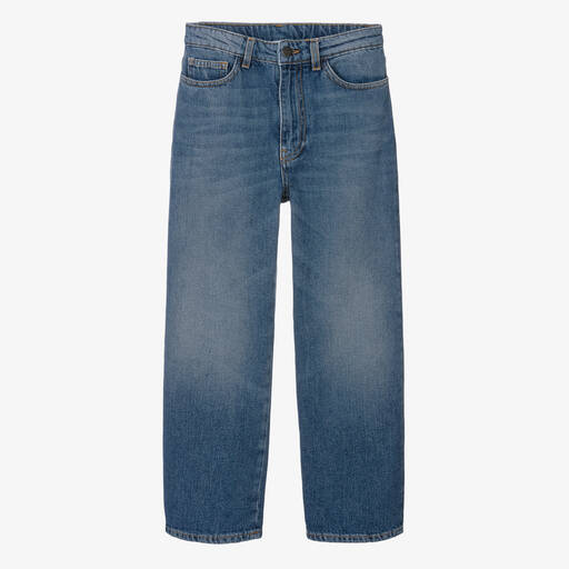 Palm Angels-Blaue Teen Jeans mit geradem Bein | Childrensalon