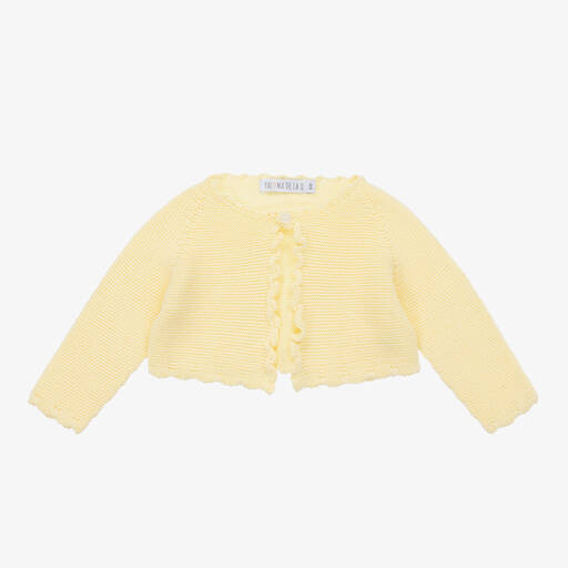Paloma de la O-Girls Yellow Knitted Cardigan | Childrensalon